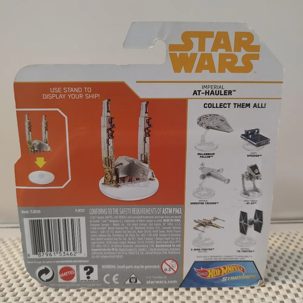 Hot Wheels Starships Imperial AT-Hauler Star Wars Die-Cast NWT Disney